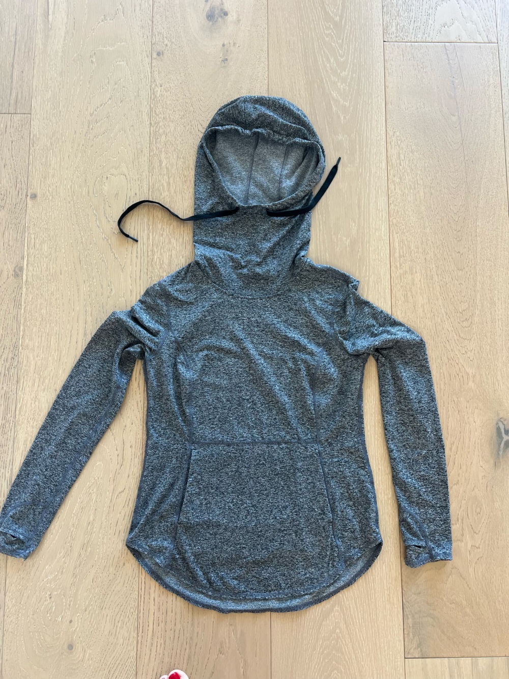 Zella Heather athletic Gray Hooded Pullover Sweatshirt Size small
